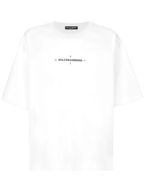 Dolce & Gabbana Marina-print cotton T-shirt White G8PB8TG7K4W