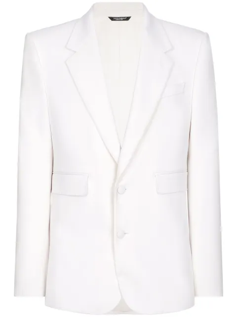 Dolce & Gabbana single-breasted wool blazer White G2SC9TFUBGG