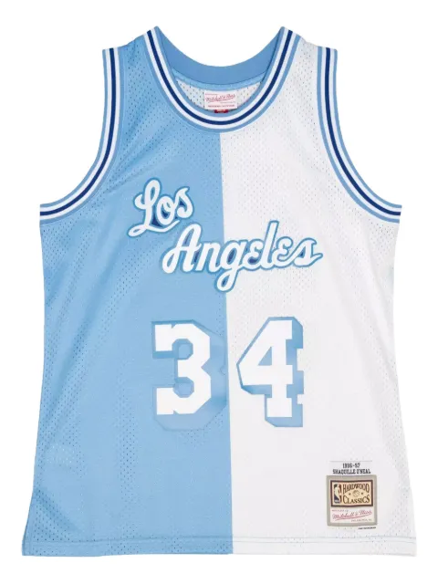 Mitchell & Ness x NBA LA Lakers 1996 Shaquille O'Neal Split Swingman tank top Blue SMJY4845LAL96SONBLWH