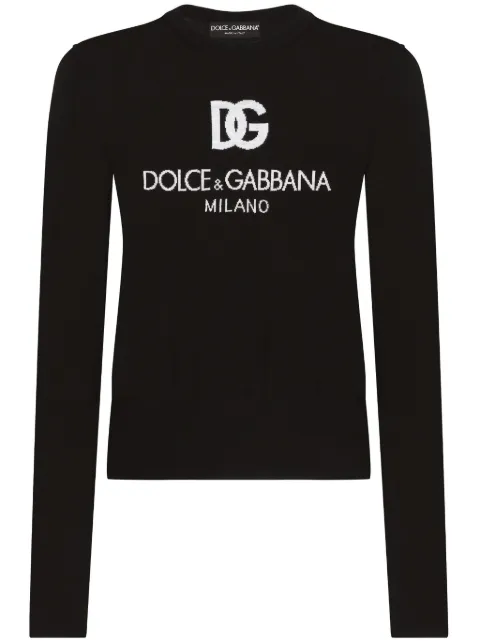 Dolce & Gabbana DG Milano long-sleeve top Black FXX12TJCVT4