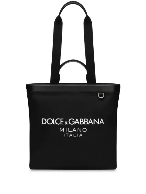 Dolce & Gabbana Shopping logo-print tote bag Black BM1640AG182