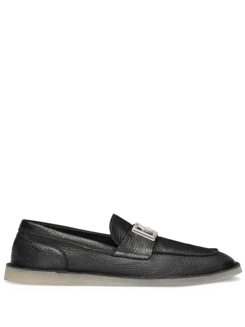 Dolce & Gabbana deerskin loafers Black A50601A8034