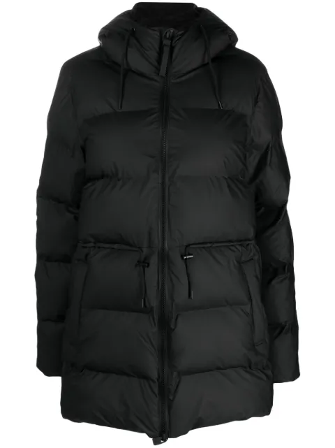 Rains hooded padded coat Black 15160