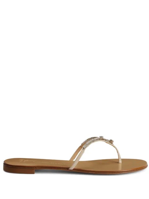 Giuseppe Zanotti Gentille leather sandals Neutrals E200126K01