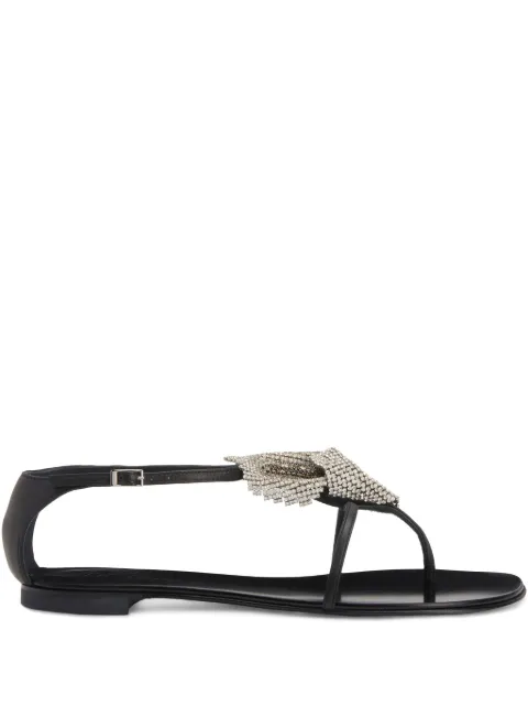 Giuseppe Zanotti Calla Flowers sandals Black E000140K01