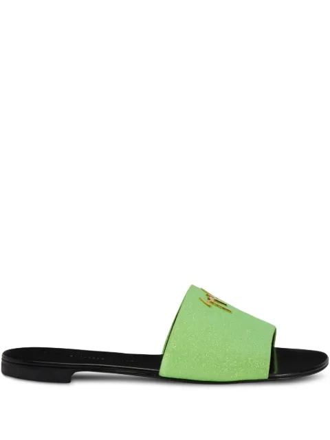 Giuseppe Zanotti Shirley glitter sandals Green I000080K07