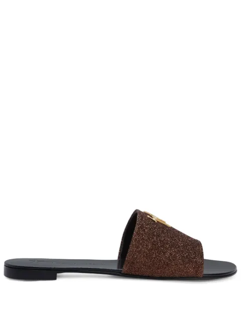 Giuseppe Zanotti Shirley glitter sandals Brown I000080K03