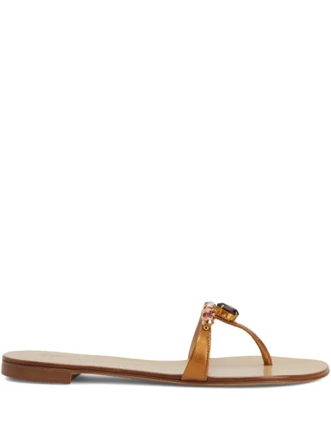 Giuseppe Zanotti Katisha leather sandals Brown E200127K02