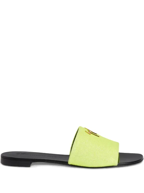 Giuseppe Zanotti Shirley glitter sandals Yellow I000080K05