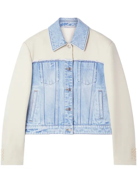 Stella McCartney two-tone panelled denim jacket Blue 6D02063SPH60