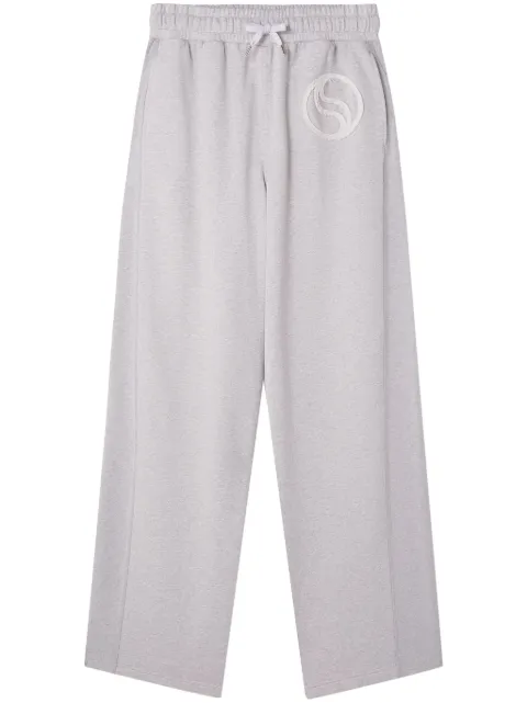 Stella McCartney S-Wave drawstring organic cotton track pants Grey 6J02693SPY55