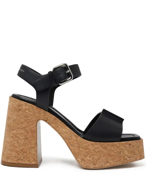 Stella McCartney Skyla cork-platform sandals Black 810360AP00P0