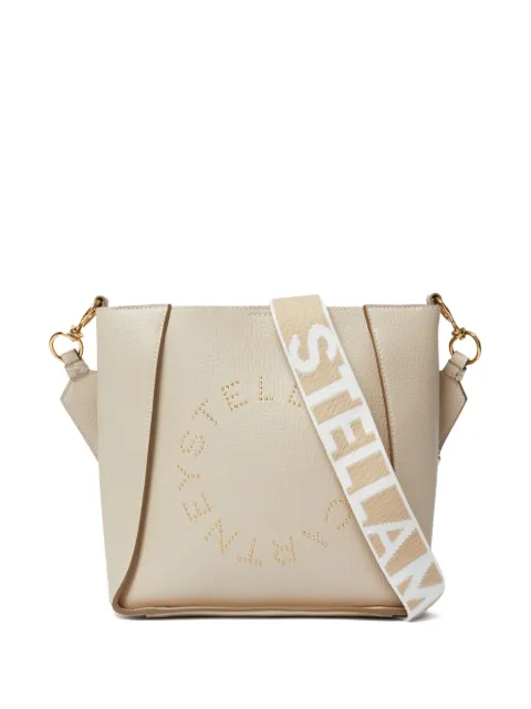 Stella McCartney logo square crossbody bag Neutrals 700073WP0234