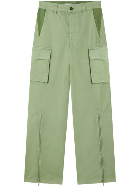 Stella McCartney straight-leg cotton cargo pants Green 6401603DU400