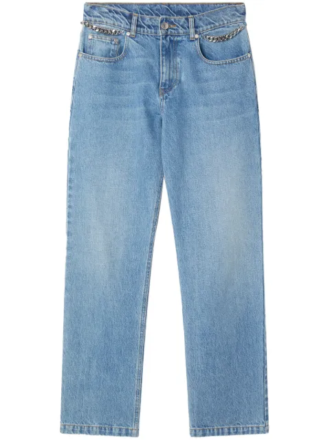 Stella McCartney Falabella-chain straight-leg jeans Blue 6D01913SPH56
