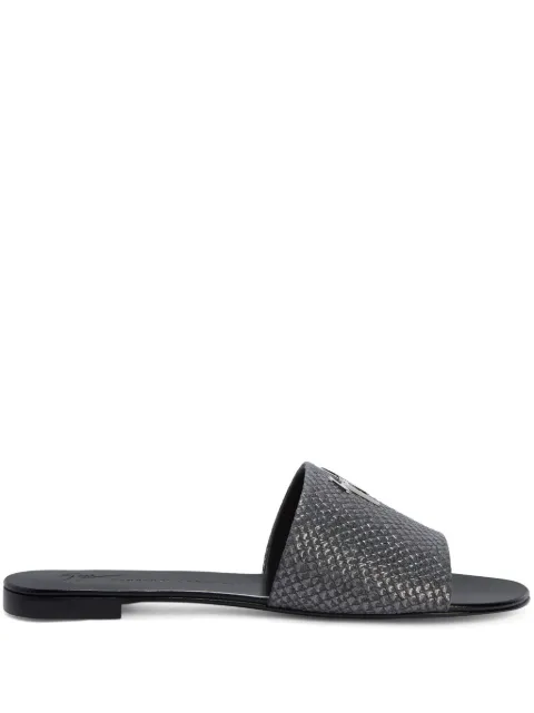 Giuseppe Zanotti Shirley leather sandals Grey I000080K12