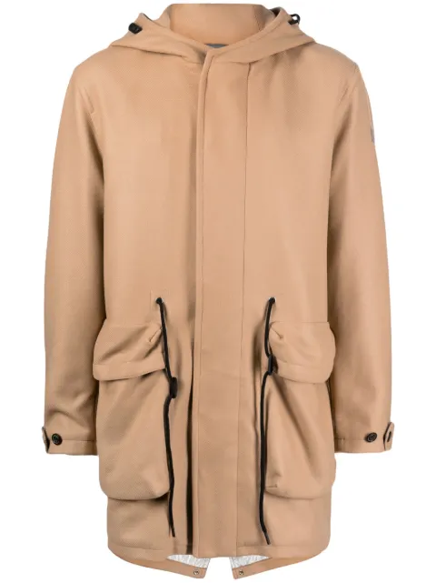 Paul & Shark hooded wool-blend coat Brown I20P