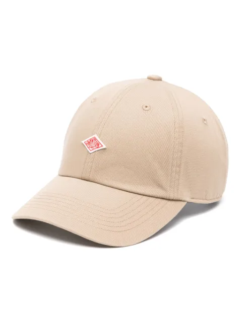 Danton logo-patch cotton-twill baseball cap Brown DTH0227TKCBEIGE