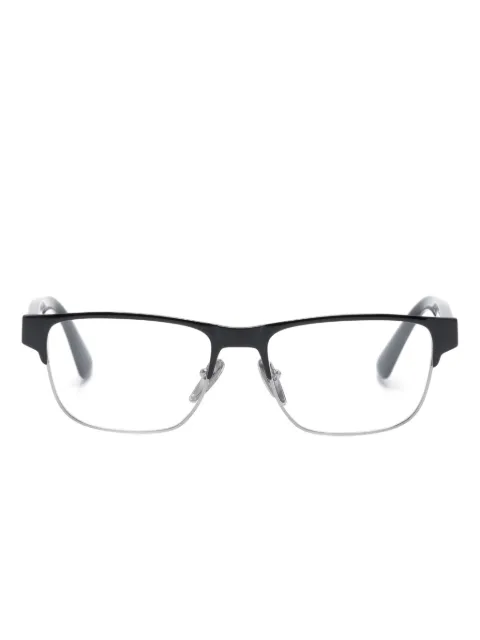 Prada Eyewear rectangle-frame logo glasses Black PR57ZV