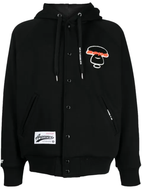 AAPE BY *A BATHING APE® Moonface camo reversible hooded jacket Black ASWA395XXL