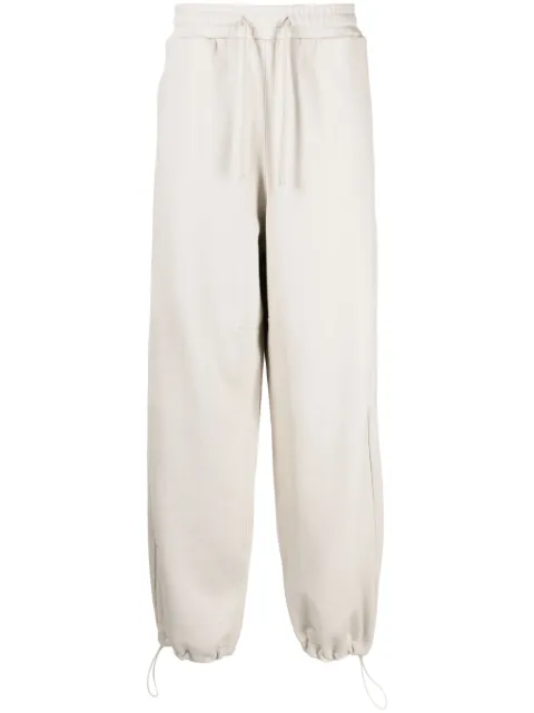 FIVE CM logo-appliqué cotton track pants White V6711W3