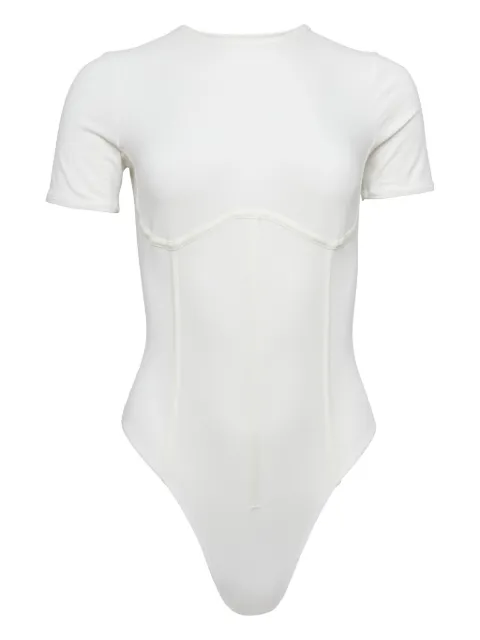 Fleur Du Mal organic-cotton T-shirt bodysuit White BS0420300