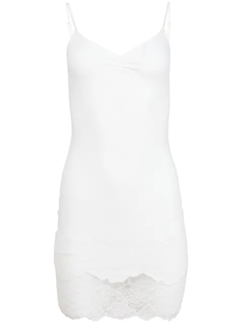 Fleur Du Mal organic-cotton slip dress White SL01300300
