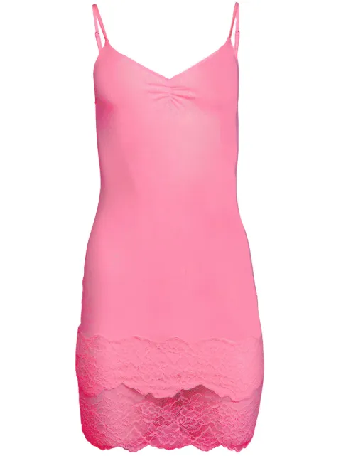 Fleur Du Mal organic-cotton slip dress Pink SL01300831
