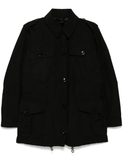 TOM FORD drawstring waist military jacket Black CS1232FAX1177