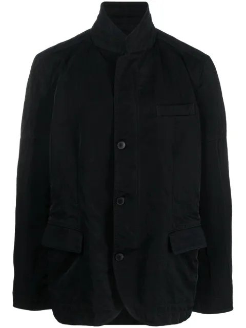 Valentino Garavani button-up cotton shirt jacket Black VCS14S4PP