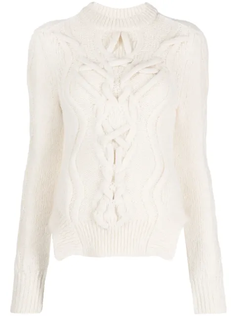 ISABEL MARANT Elvy sweater Neutrals PU0329FAA4L09I
