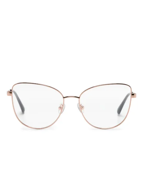 MAX&Co. logo-engraved cat-eye frame glasses Pink MO5018