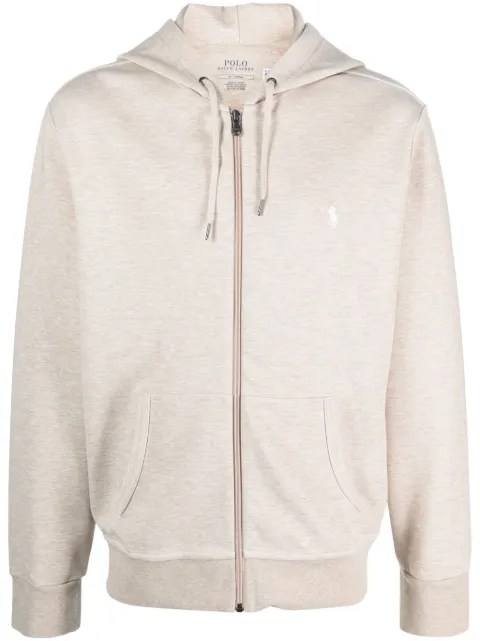Polo Ralph Lauren Polo Pony jersey zip-up hoodie Neutrals 710881517018