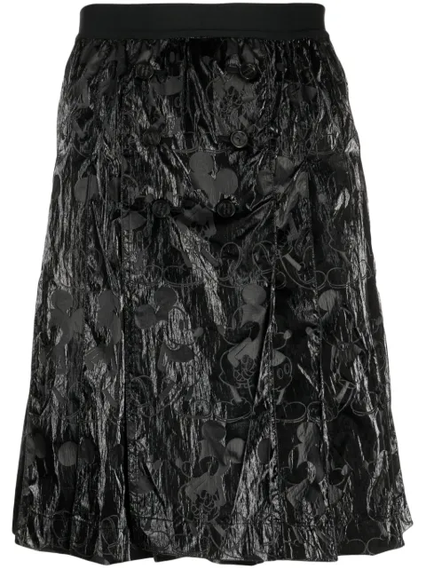 Takahiromiyashita The Soloist x Disney Mickey Mouse-print skirt Black SP0015ISS20