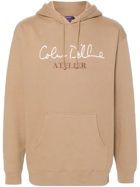 KidSuper Colm Dillane cotton-blend hoodie Neutrals SS23HDH1