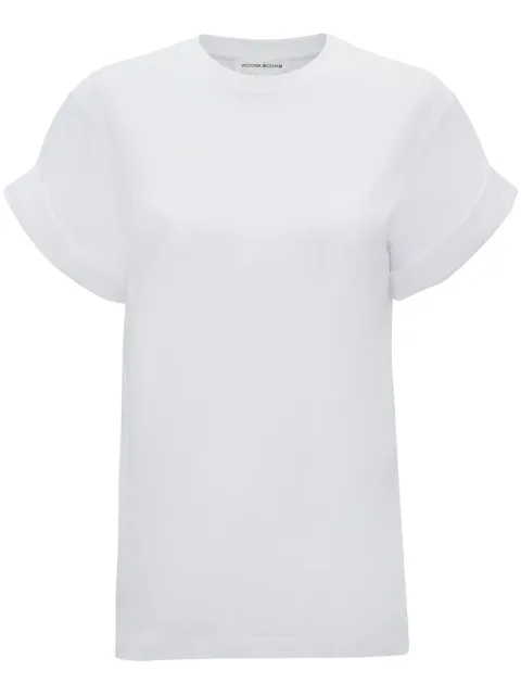 Victoria Beckham crew-neck organic-cotton T-shirt White 1423JTS005012A