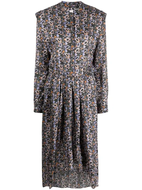 ISABEL MARANT Lokeya floral-print midi dress Black RO0235FAA3J09I