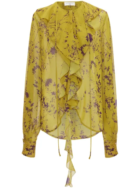 Victoria Beckham Romantic floral-print blouse Yellow 1323WSH004826A