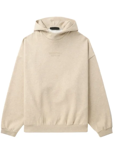 FEAR OF GOD ESSENTIALS logo-embossed jersey hoodie Neutrals 192BT232053FD