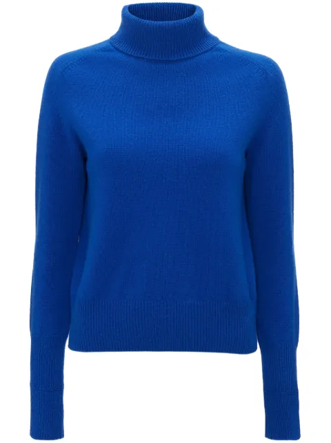 Victoria Beckham full-neck wool jumper Blue 1423KJU005045A