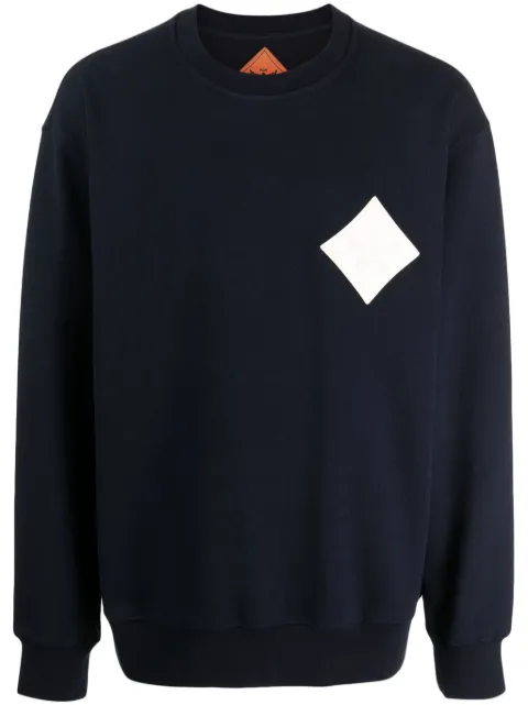 MCM logo-appliqué bouclé sweatshirt Blue MHAESMM06
