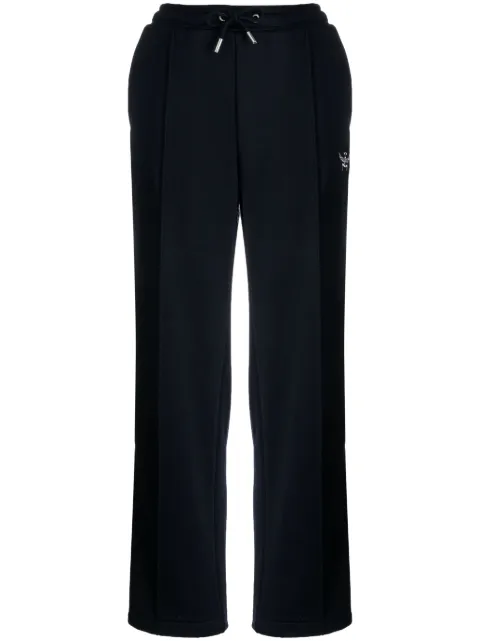 MCM Essential logo-embroidered terry track pants Blue MFPESBC02