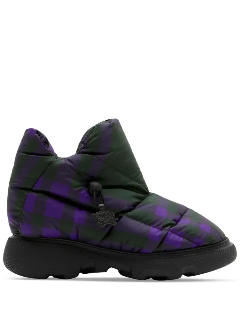 Burberry Check Pillow boots Black 8077728