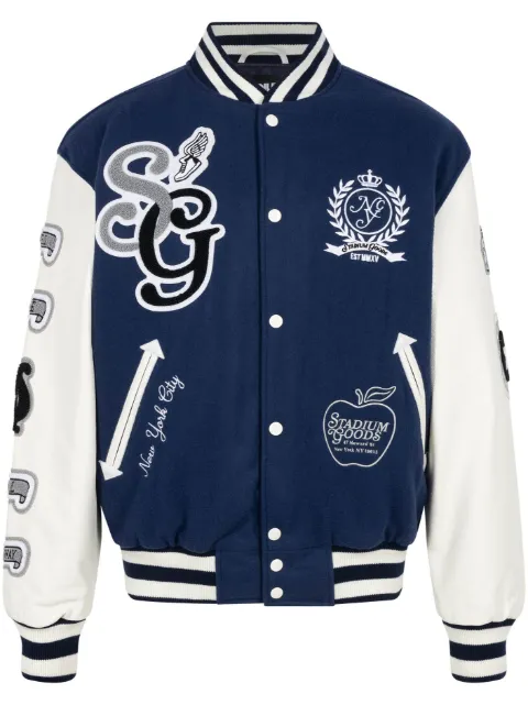 STADIUM GOODS® "NYC" wool varsity jacket Blue SGS0530