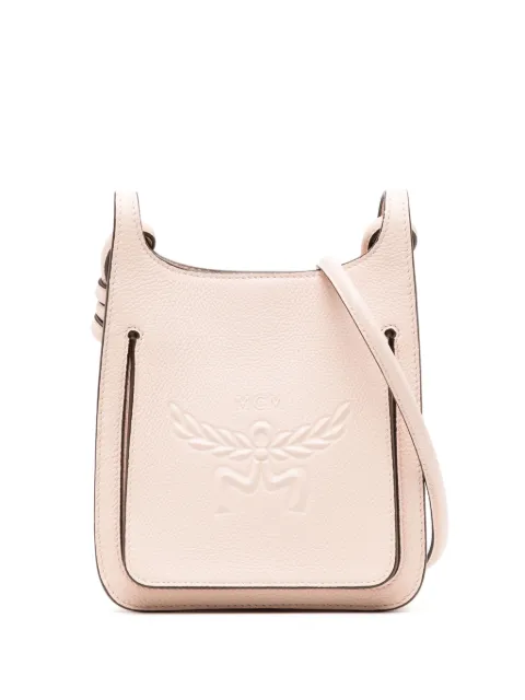 MCM mini Himmel leather crossbody bag Pink MWHESAC01
