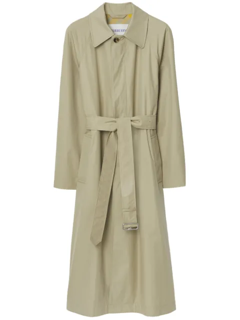 Burberry Bradford Car Coat gabardine long coat Neutrals 8077868