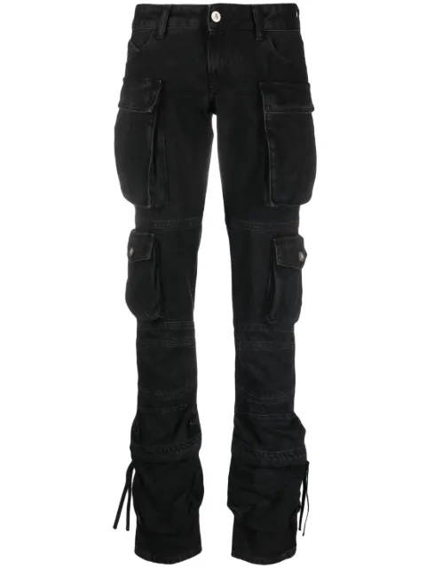 The Attico Essie cargo jeans Black 241WCP113D066