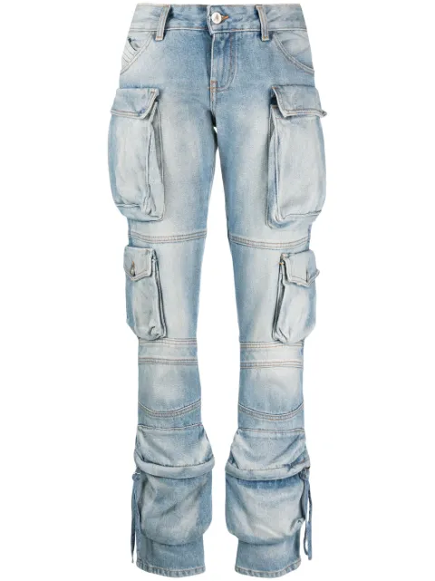 The Attico Essie cargo jeans Blue 241WCP113D07