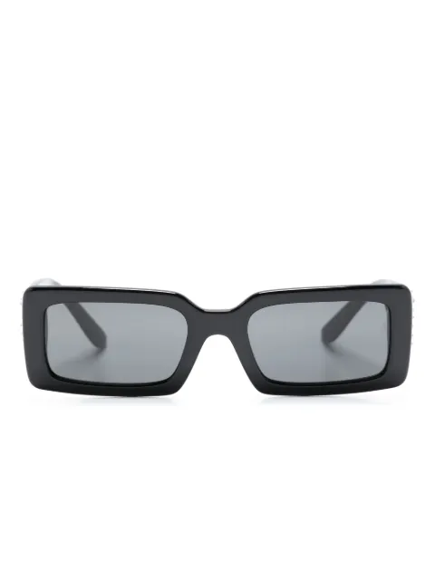 Dolce & Gabbana Eyewear logo-plaque rectangle-frame sunglasses Black DG4447B