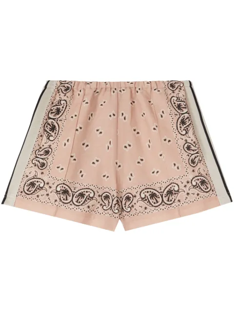 Palm Angels paisley-print track shorts Pink PWCB047S24FAB001